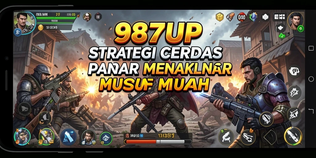Tampilan aksi menegangkan dari gameplay 987UP di medan perang.