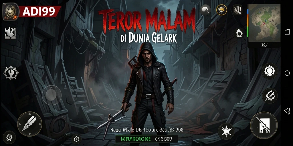 Screenshot gameplay menampilkan suasana horor yang mencekam.