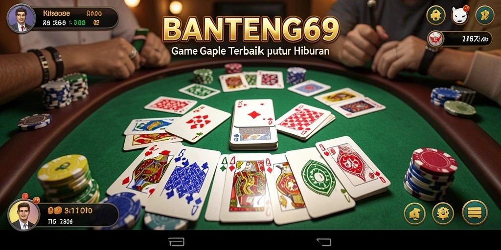Tampilan screenshot BANTENG69 dengan gameplay Gaple yang menyenangkan.