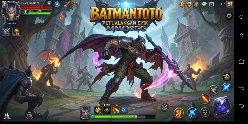 Screenshot gameplay luar biasa dari BATMANTOTO dengan aksi karakter.
