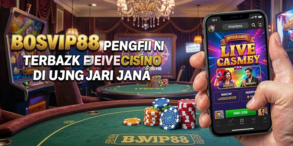 Tampilan gameplay Live Casino yang menarik di BOSVIP88.