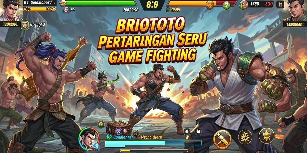 Tampilan aksi pertarungan mendebarkan di BRIOTOTO.