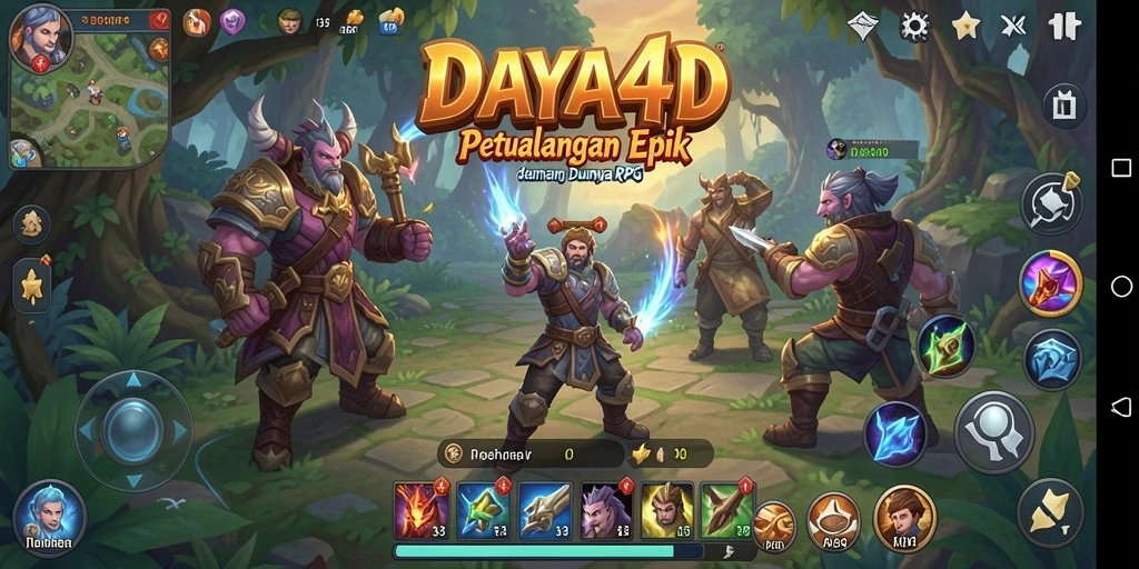 Gameplay menarik dalam dunia RPG penuh petualangan.