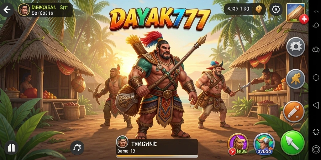 Tangkapan layar utama DAYAK777 menampilkan gameplay Tycoon yang menarik.