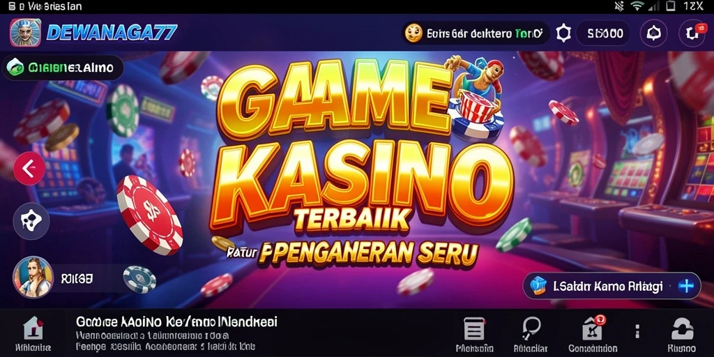 Screenshot gameplay DEWANAGA77 menampilkan momen seru dari permainan Kasino.
