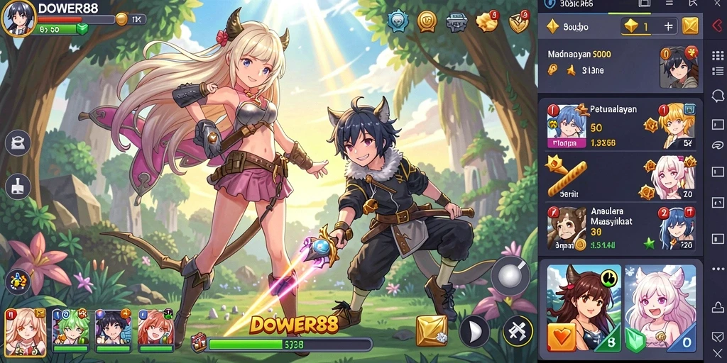 Tampilan menawan dari gameplay DOWER88 yang megah.