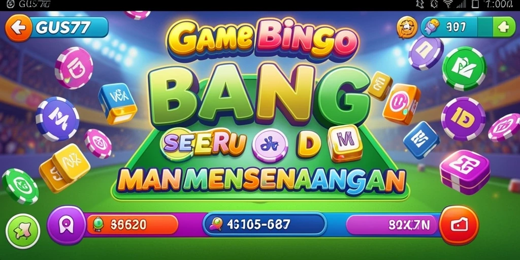 Tampilan utama gameplay Bingo GUS77 dengan suasana yang seru.