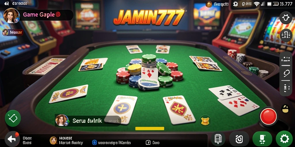 Tampilan gameplay menarik dari JAMIN777 saat bermain Gaple.