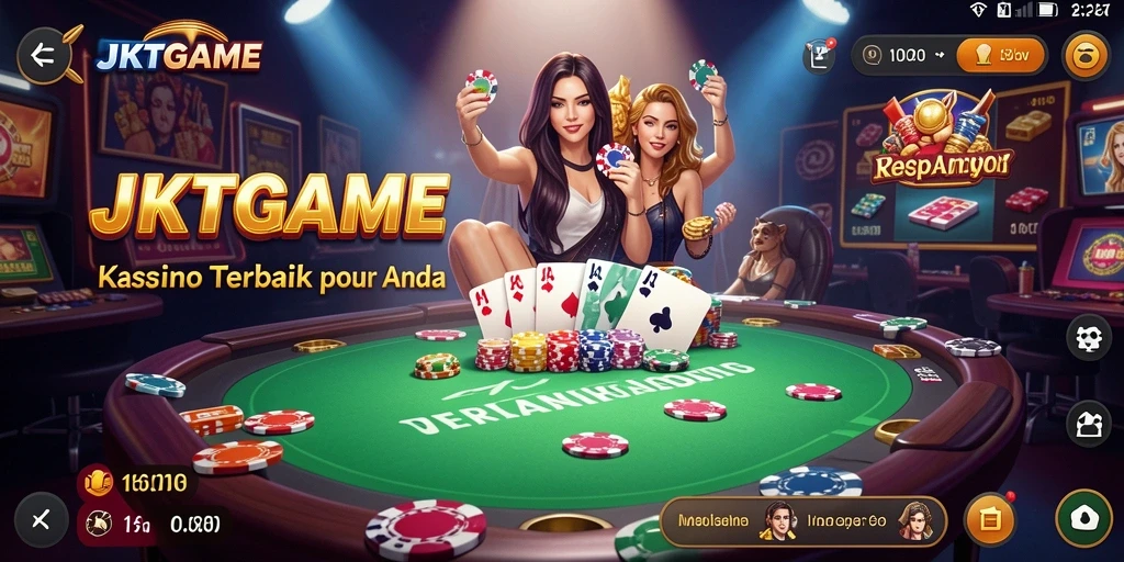 Tampilan menarik dari JKTGAME dengan gameplay Kasino yang seru.