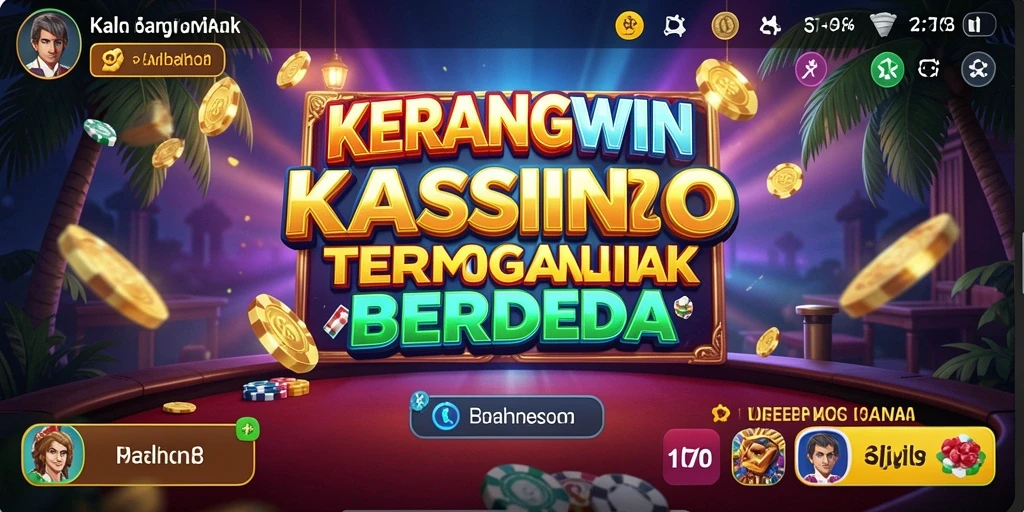 Screenshot KERANGWIN menampilkan gameplay kasino yang menarik.
