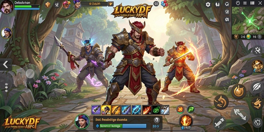 Tampilan menarik dari gameplay LUCKYDF, menghadirkan aksi seru dan petualangan epik.