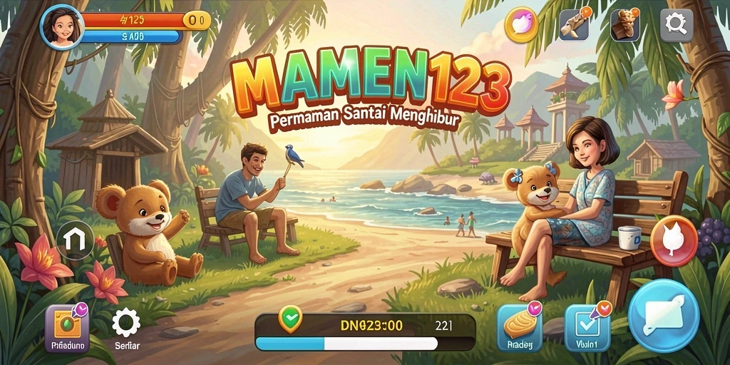 Screenshot gameplay MAMEN123 dengan berbagai pilihan permainan Casual menarik.