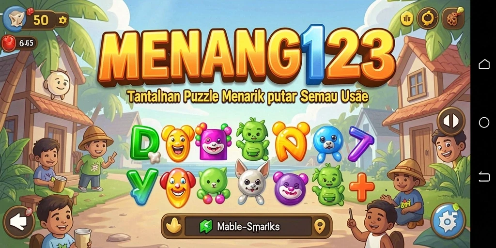 Tampilan permainan MENANG123 yang menarik dengan berbagai puzzle menantang.