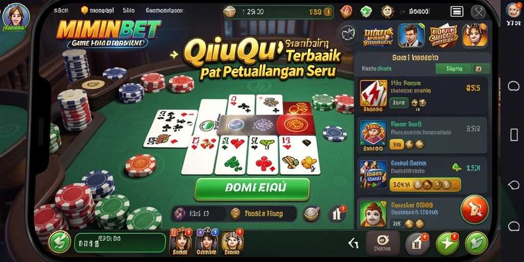 Tampilan gameplay QiuQiu yang menarik dan seru.
