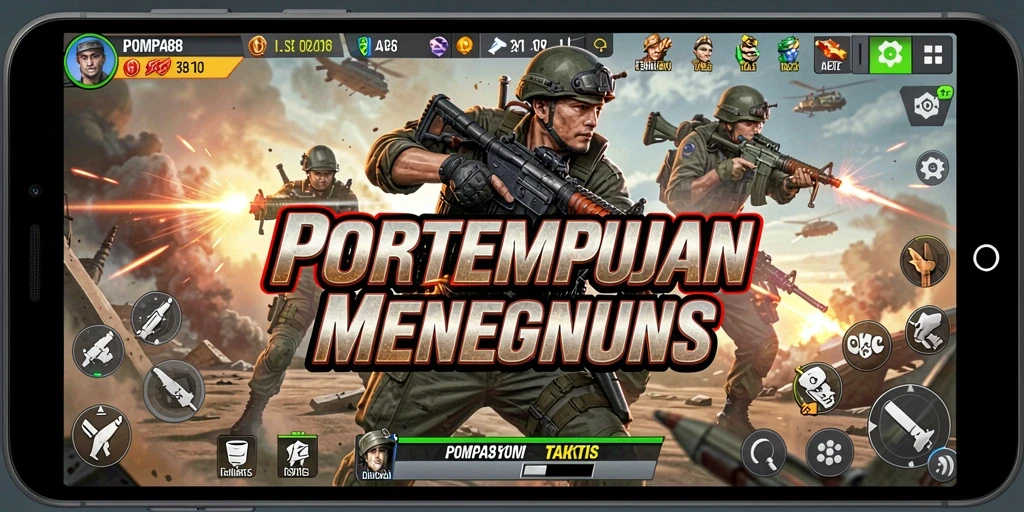 Tampilan gameplay menegangkan dalam POMPA88.