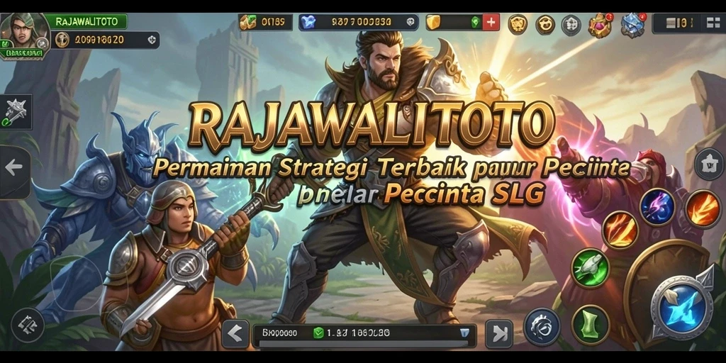 Tampilan mendebarkan dari pertempuran strategi dalam RAJAWALITOTO.