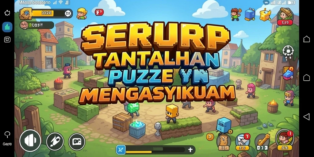 Tampilan gameplay SERURP yang seru dan menantang.