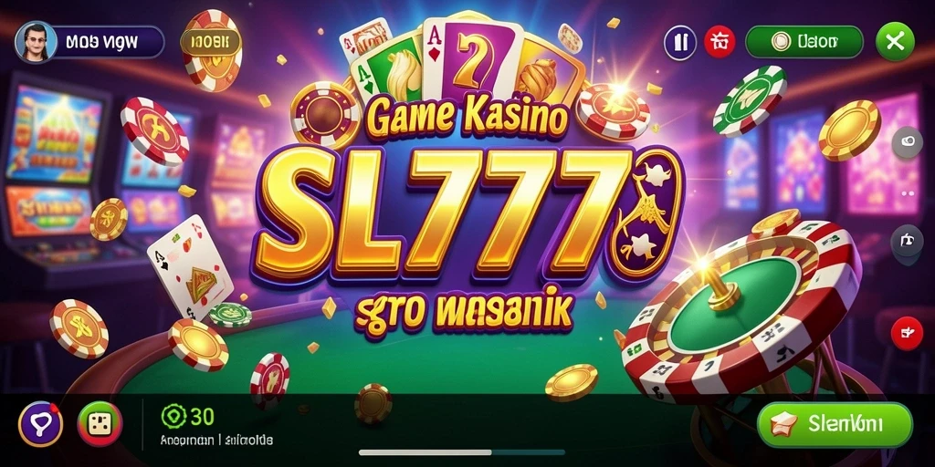 Tampilan menakjubkan dari gameplay Kasino SL777 yang seru.
