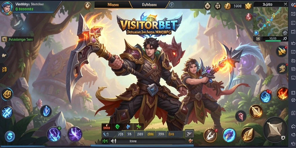 Tangkapan layar gameplay utama VISITORBET yang menampilkan petualangan seru.