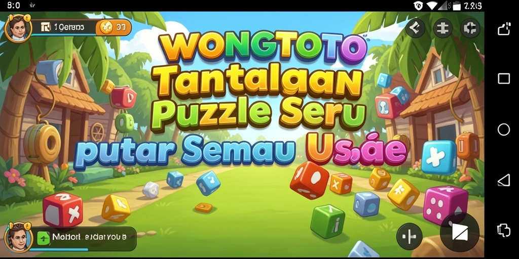 Gameplay WONGTOTO menampilkan teka-teki menarik dan tantangan seru.