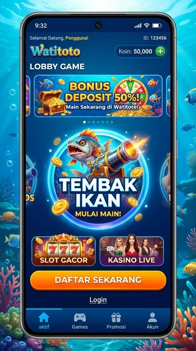 Tampilan antarmuka aplikasi watitoto yang user-friendly.